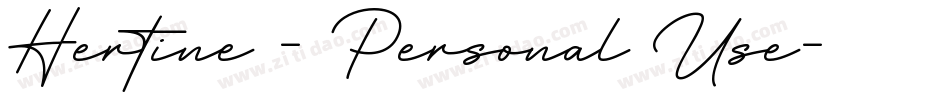 Hertine - Personal Use字体转换